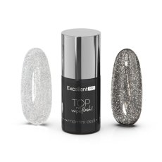 Glitrový top coat bez stierania s efektom blesku, 7 g -  Marrtini Assti
