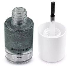 Lak na pečiatkovanie - Silver 7 ml