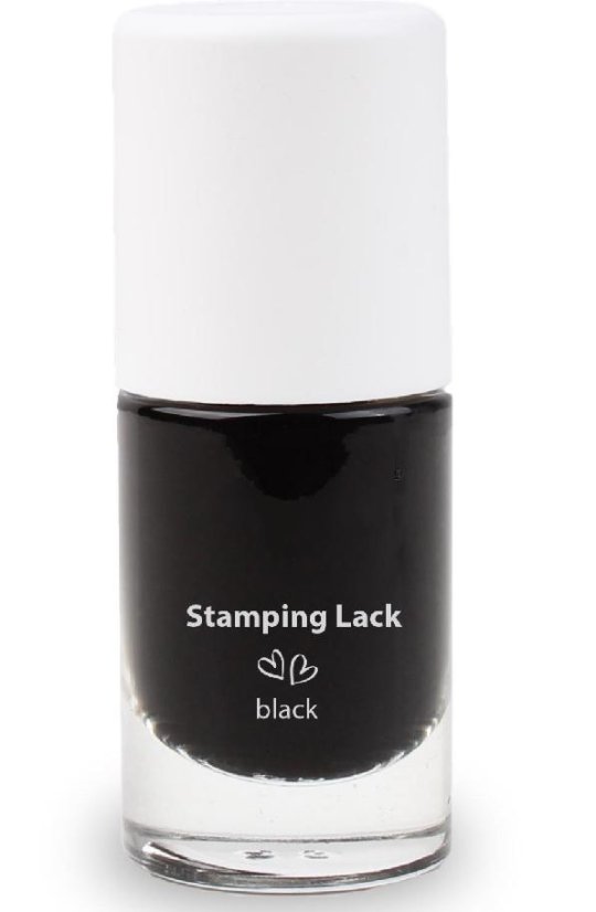 Lak na pečiatkovanie - Black 6ml