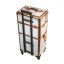 Kozmetický kufor na kolečkách Trolley - White - Rose Gold