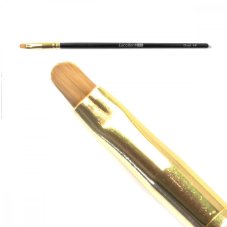 Štětec na gél č.4  Oval černý