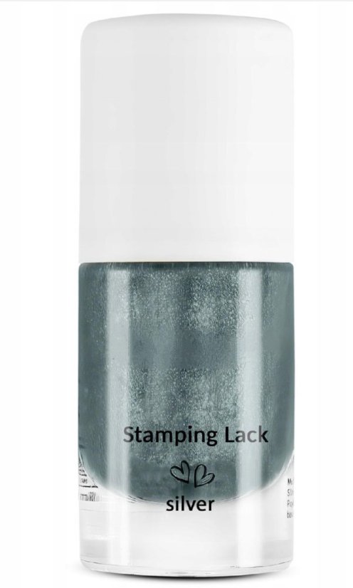 Lak na pečiatkovanie - Silver 7 ml