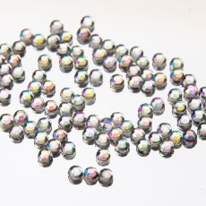 Ozdoby na nehty zirkony s imitací skla duhové 3 mm ,100ks