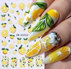 3D nálepky na nechty – Šťavnaté citróny