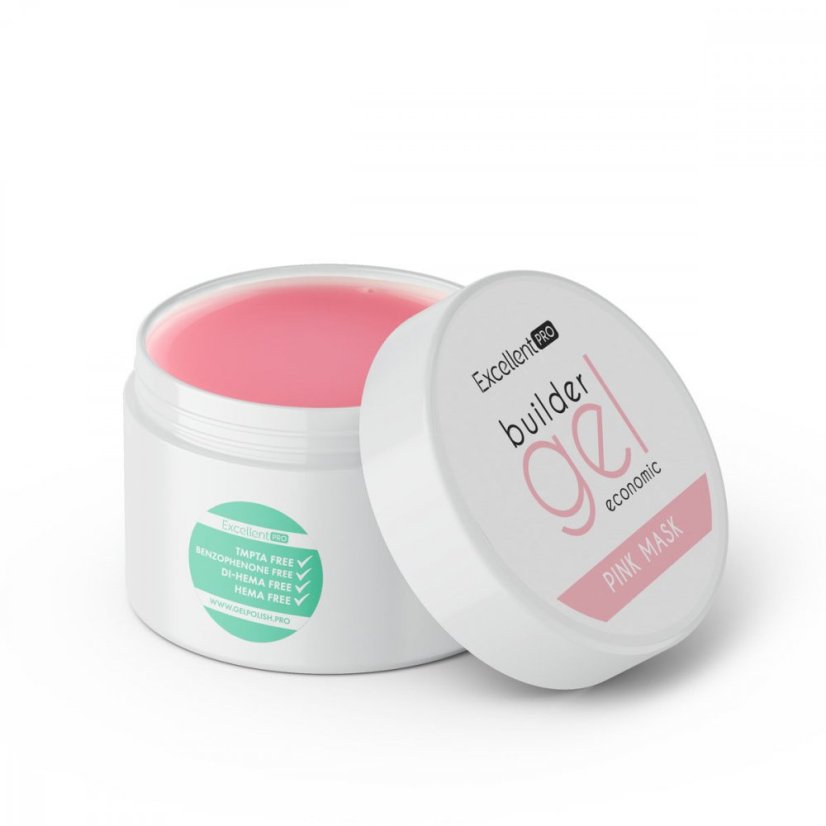 Excellent Pro UV/LED gél na nechty Economic - pink mask 50 g.