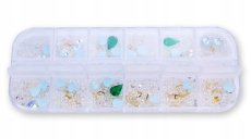 SADA OZDÔB NA NECHTY ZIRKÓNOVÁ KŘIŠŤÁLY SRDÍEČKA