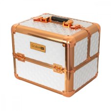 Kozmetický kufrík XL -  White - Rose Gold