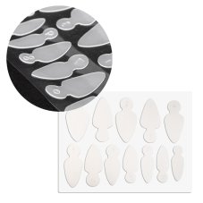 Silikonové formy pro Dual Forms pro francouzskou manikúru – Mandle 12 ks