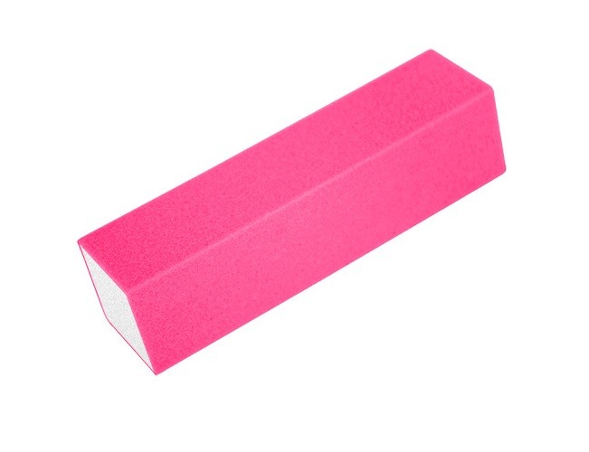 Brusný blok na nehty - neon růžový