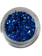 Šestihranky na zdobení nehtů - Blue
