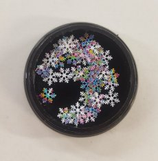 Luxusní bižuterie na zdobení nehtů - Colorful snowflakes