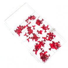 Nechtové tipy French Wrap BOX - červená 100 ks