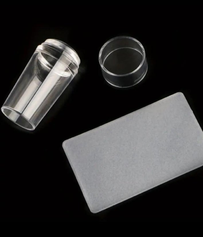 Nehtyprofi Silikónova pečiatka + stierka