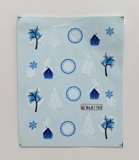 Vodolepky na zdobenie nechtov - Blue Winter BLE1762