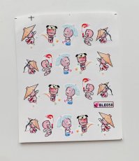Vodolepky na zdobenie nechtov - Crazy baby BLE058 20ks