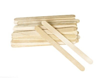 Dřevěné ploché špachtle - 10ks