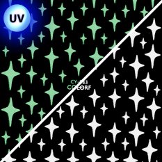 Samolepky na nehty svítící v UV hvězdy CY-033