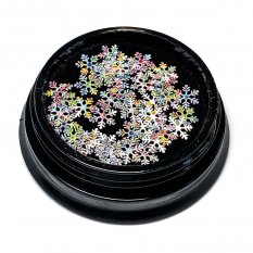 Luxusní bižuterie na zdobení nehtů - Colorful snowflakes