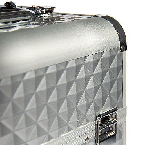 Kozmetický kufrík L Diamond 3D biele