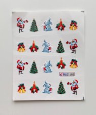 Vodolepky na zdobenie nechtov - Christmas BLE1582