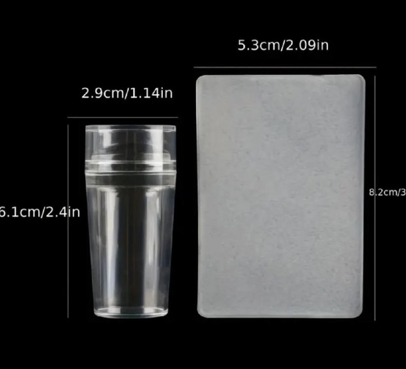 Nehtyprofi Silikónova pečiatka + stierka