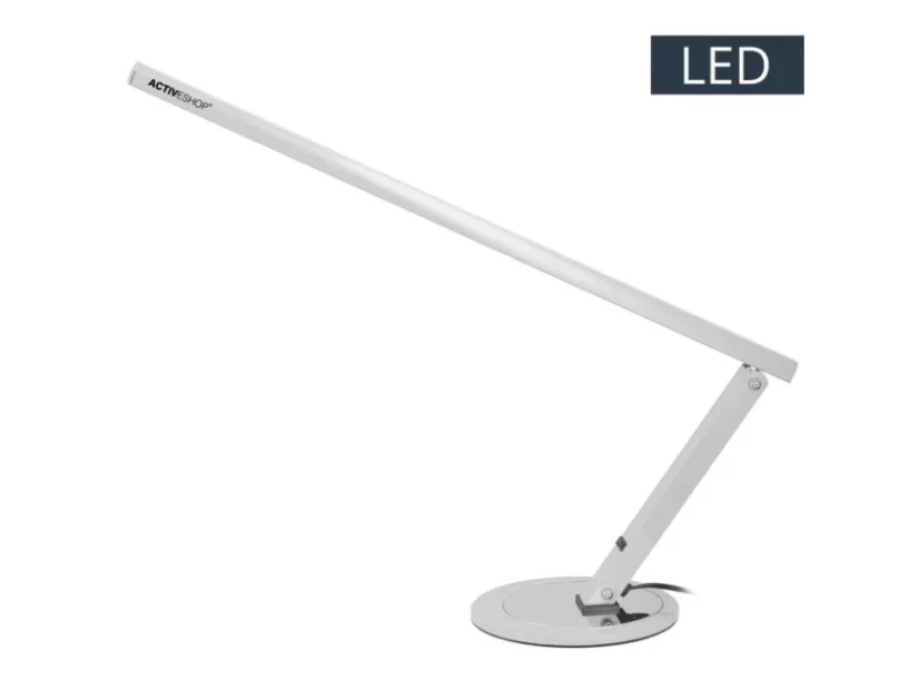 Kozmetická stolová lampa -SLIM LED- hliníkovo-strieborná