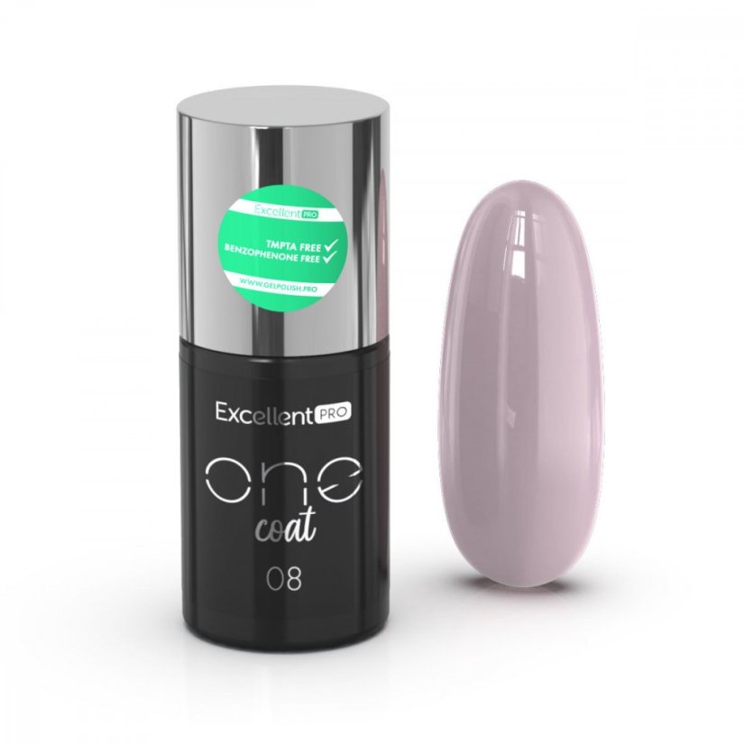 Gel lak Excellent pro One Coat -  Lilac 08, 7g