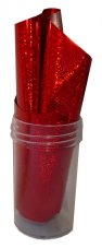 Zdobící fólie na nehty - Red Glitter č. 29