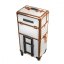 Kozmetický kufor na kolečkách Trolley - White - Rose Gold