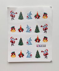 Vodolepky na zdobení nehtů - Christmas BLE1582
