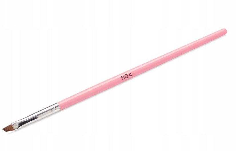 Štětec na gel - růžový č.4