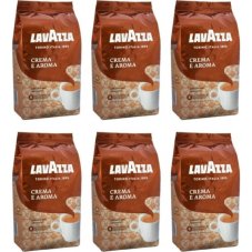 Lavazza Crema e Aroma - zrnková káva, 6×1 kg
