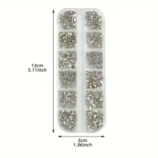 Karusel-Luxusní barevné kamínky na nehty v boxu