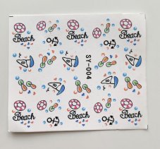 Vodolepky na zdobení nehtů - Beach SY-004