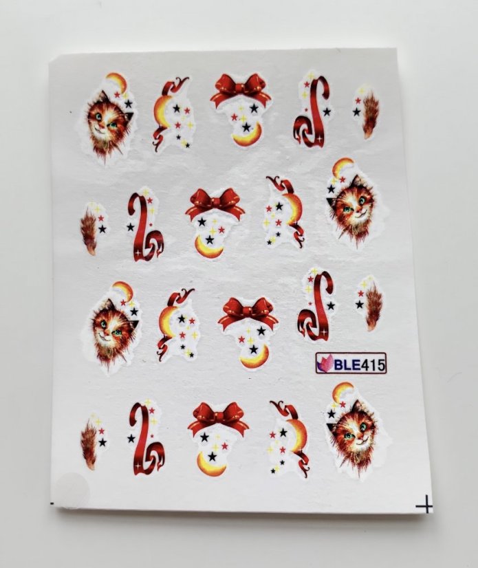 Vodolepky na zdobenie nechtov - Cat BLE415