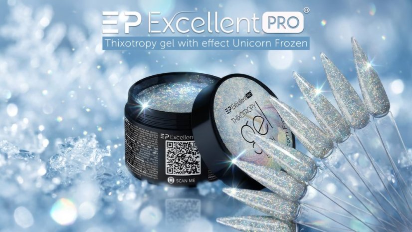 Stavebný tixotropný gél s efektom - Unicorn Frozen 15g