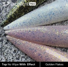 Top No Wipe Quick Finish With Effect GOLDEN FLAKES 11g