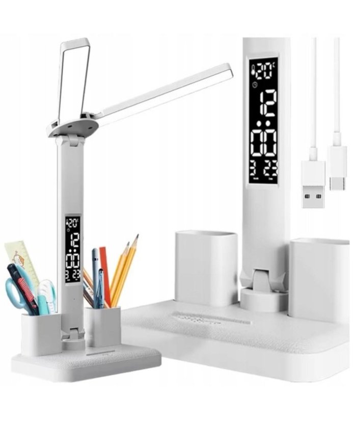 6 v 1 dvojitá LED kozmetická stolná lampa