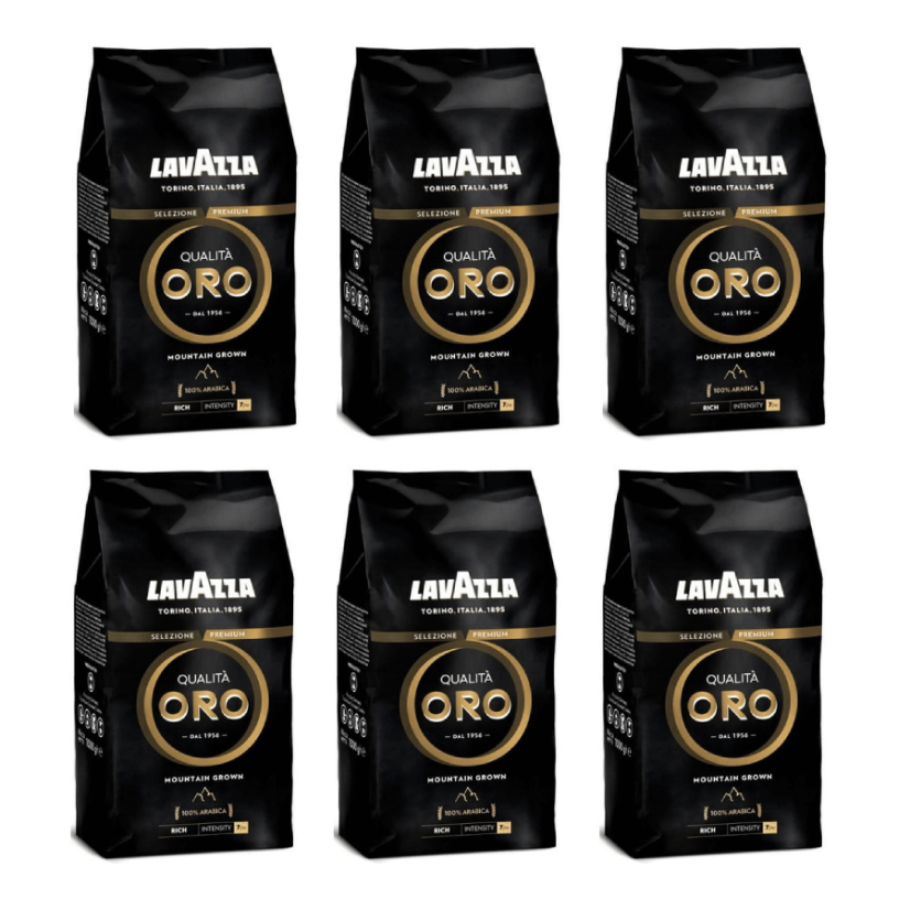Lavazza Qualità Oro Mountain Grown zrnková Káva 6x1kg