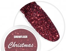 Vianočný prášok na zdobenie nechtov snowflash s efektom námrazy č. 17