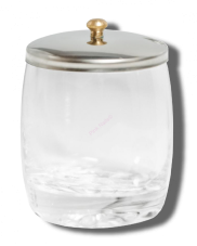 Skleněný kalíšek na liquid  s víčkem 80ml