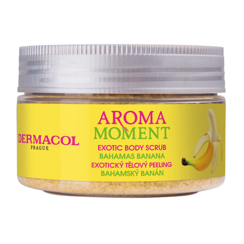 Aroma Moment - telový cukrový peeling Bahamský banán -200g