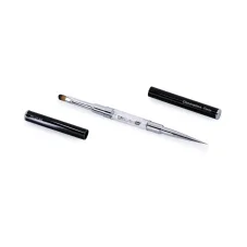 Obojstranný štetec na gél a zdobenie s kamienkami Excellent PRO 2in1 – Oval #6 / Deco 7 mm