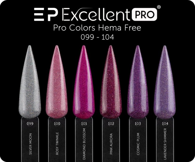 Gel lak PRO Colors Hema Free - č.99 Silver Moon 7g