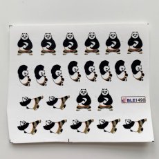 Vodolepky na zdobenie nechtov - Cvičiaci panda BLE1490