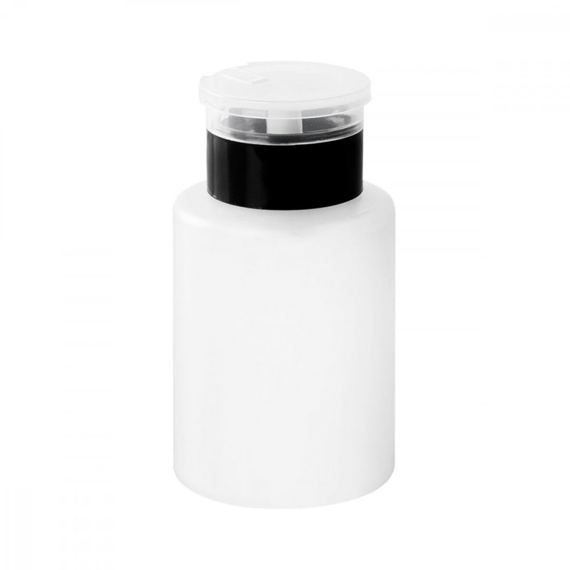 Plastový dávkovač s pumpičkou - černý proužek 170 ml