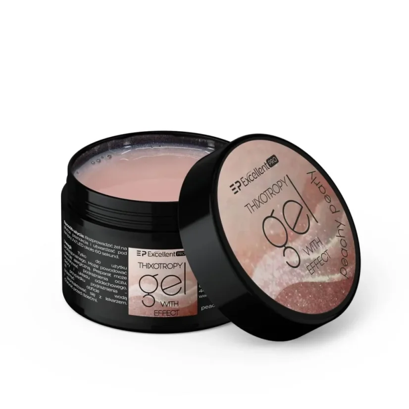 Thixotropy gel s efektom - Peachy Pearly 15g