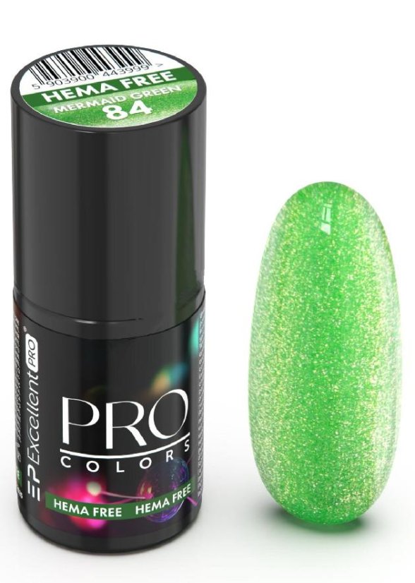 Gel Lak Pro Colors HemaFree 084 MERMAID GREEN  7g