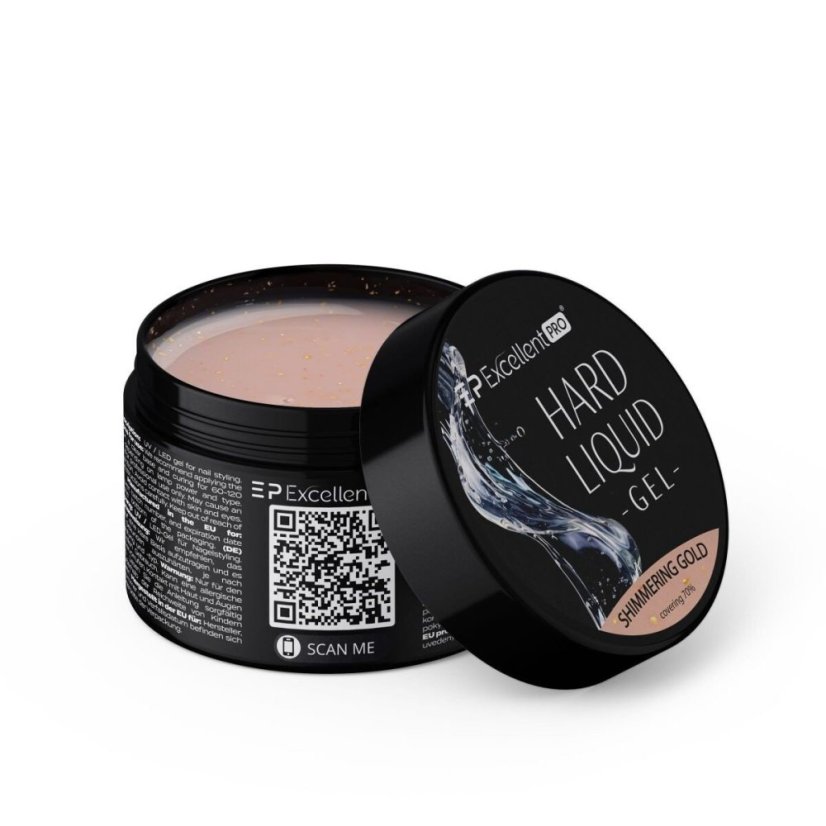 Hard Liquid Gel Shimmering Gold 15g