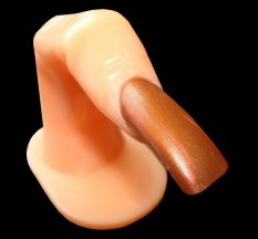 Chromový lak na nehty CH14 - Hnědo-oranžová 10ml